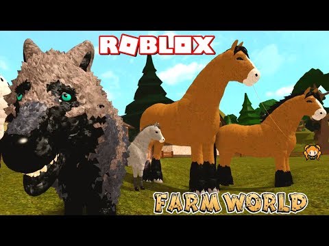 ROBLOX FARM WORLD TRYING TO JOIN THE HORSE FAM! + New Cat Mackerel Tabby