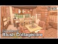 Bloxburg - Blush Cottagecore House Speedbuild (interior + full tour)