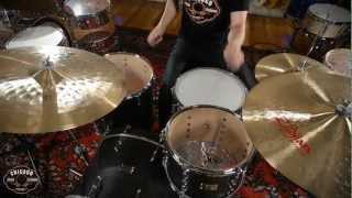 SJC Series V 3pc Rock Kit Ghost Black | Chicago Drum Exchange Demo