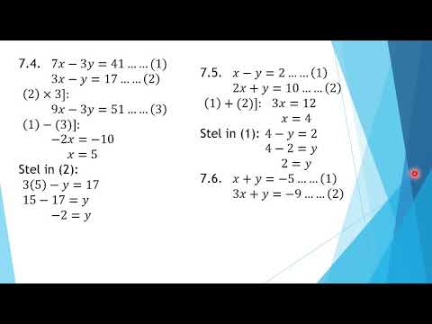 Graad 9 Wiskunde 24 Julie Werkkaart 8 vraag 7 memo 20 tot 24 Julie