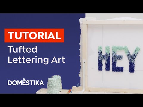 Tufting Gun Tutorial: How to Make Colorful Letters Step by Step - Trish Andersen | Domestika English
