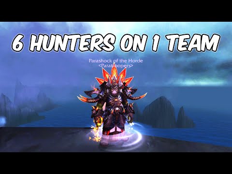 6 Hunters on 1 TEAM - 9.2.5 Enhancement Shaman PvP - WoW Shadowlands