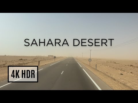 Scenic Drive through Saharan Dust | 4K HDR | Morocco, Africa