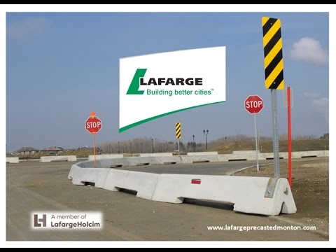 Lafarge Precast Edmonton Concrete Mini Barriers 4020