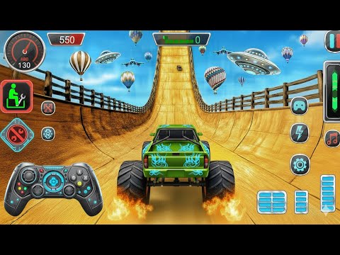 Monster Truck Mega Ramp Impossible Driver - 4x4 Ultimate Car Stunts GT Racing- Android GamePlay 2025