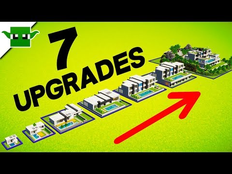 Minecraft Modern House - 7 Upgrades Series (Speed Build)