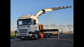 Camion plate-forme Scania R450 6X2*4 RET HMF 5020K5 | Image 5 - Autoline