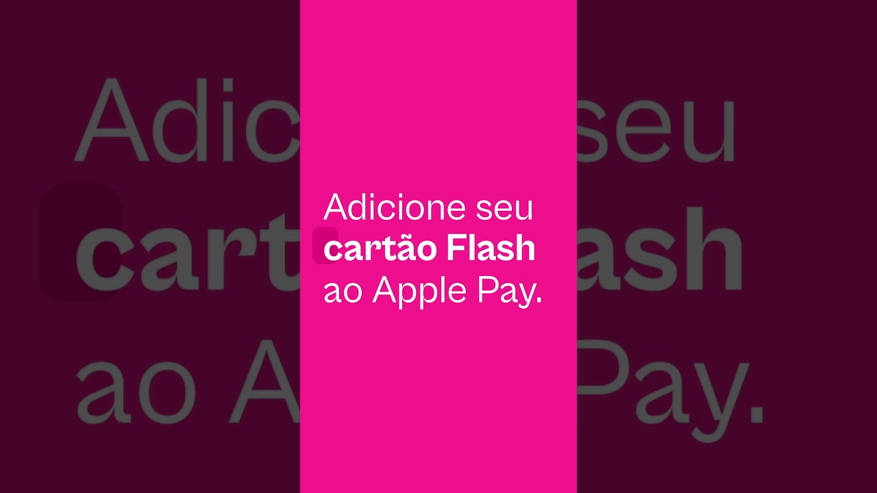 O seu cartão Flash chegou ao Apple Pay