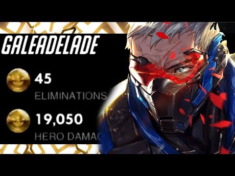 Unstoppable Carry Soldier 76 - Gale! 45 ELIMS! [ OVERWATCH SEASON 18 TOP 500 ]