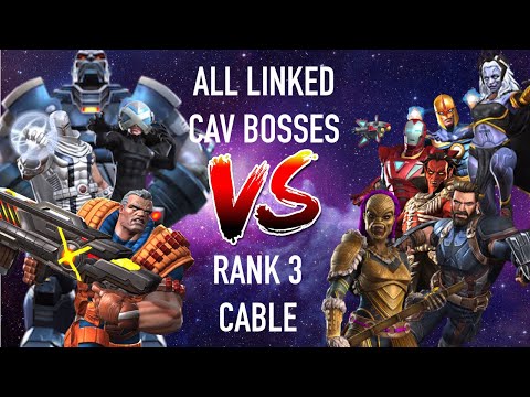 Cable Solo's EVERY Linked Cavalier Clash of Champions Boss - MCOC