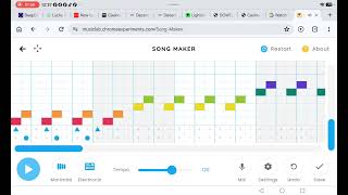 Playing chrome music lab to song maker!!!! please don't copy this vide