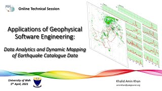 Geophysical Software Engineering:  Data Analytics and Dynamic Mapping of Earthquake Catalogue Data