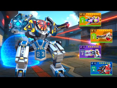 Aegis with Tetra Rifle 12, Howler 12, Quantum Gun 12, Javelin Rack 12 - Mech Arena