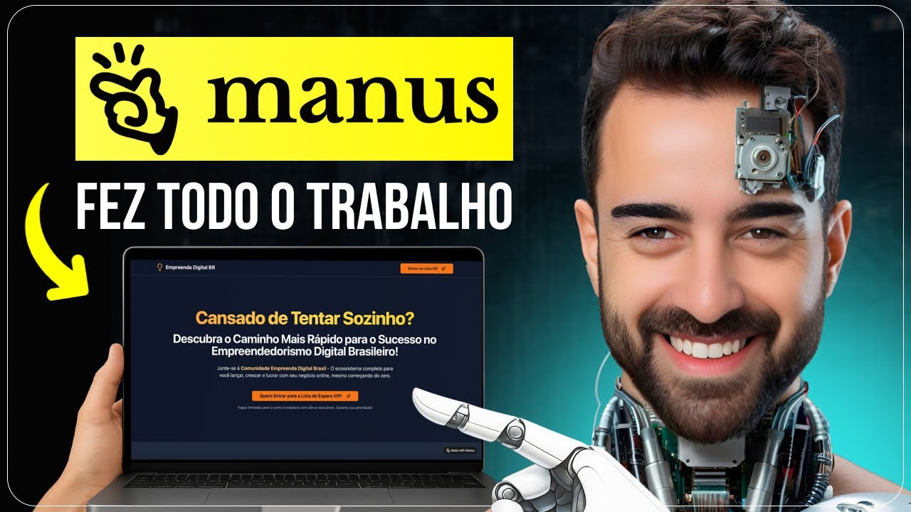 1 MILHÃO em 1 ANO - a IA MANUS achou 10 ideias MILIONÁRIAS para mim!