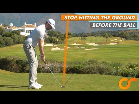 HOW TO STOP HITTING THE GROUND BEFORE THE GOLF BALL