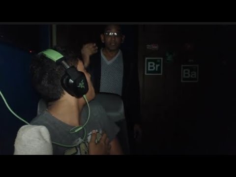 Authentic getting a scolding from his father.