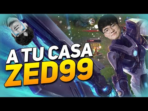 💣¡LA RIVEN DE FAKER VS ZED99! 💣|| TRIPLE CAMPEÓN MUNDIAL VS EL MEJOR ZED DE KR