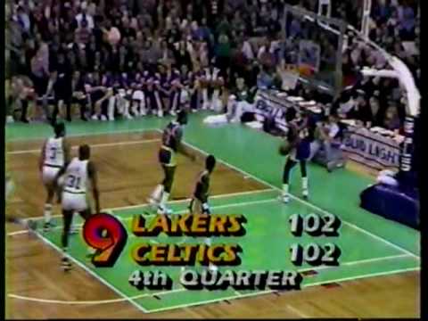 1984-85 Lakers @ Celtics 4th Quarter (Chick Hearn)