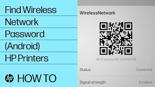 Find the Wireless Network Password on an Android Device | HP Printers | @HPSupport