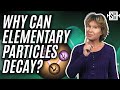 Why Can Elementary Particles Decay