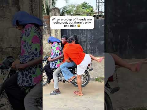 When a group of friends are going out, but there’s only one bike 😂