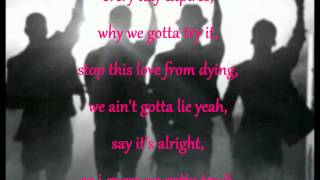 JLS - Gotta Try It (lyrics on screen)