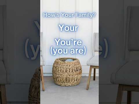 Relaxed American English | Your / Yer, You're / Yer