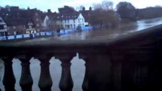 preview picture of video 'BEWDLEY FLOOD FEB9TH 2014 PART 3'
