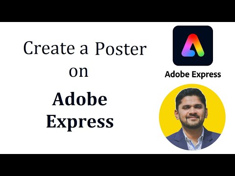 How to create a Poster in Adobe Express | Adobe Express Tutorial | Amit Thinks