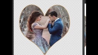 How to crop heart shape Photo in Photoshop