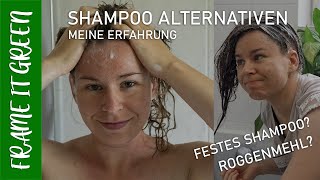 SHAMPOO ALTERNATIVEN PLASTIKFREI – Festes Shampoo & Co. – Anwendung & Erfahrung - #zerowaste #nopoo