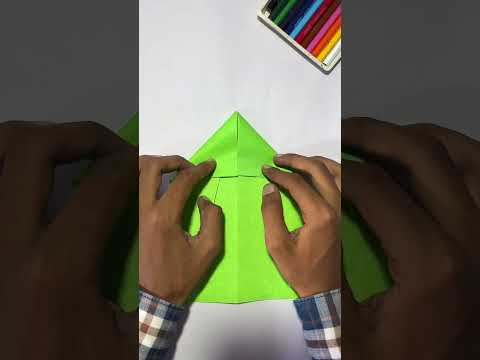 How to fold a bat plane ✈️ 🦇 bat plane easy #theonarts0 #diy #origami