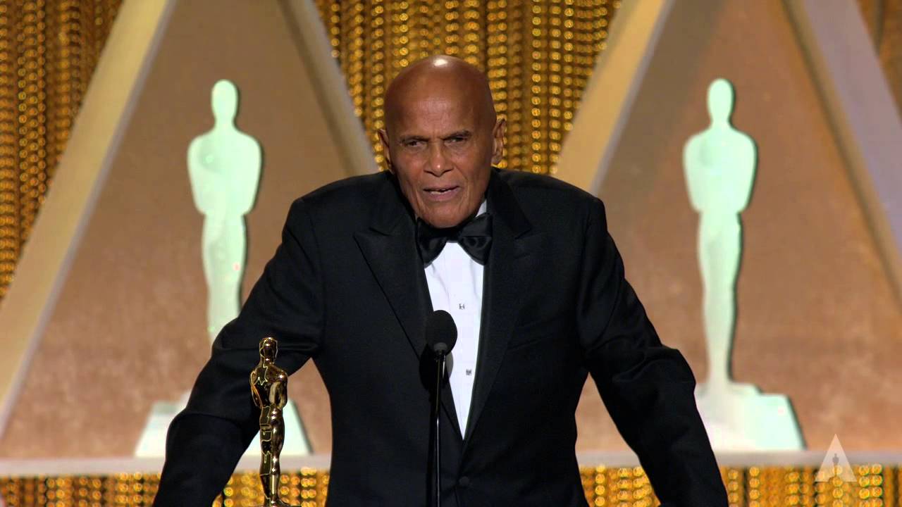 Harry Belafonte receives the Jean Hersholt Humanitarian Award at the 2014 Governors Awards