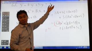 Introduction to the method of undetermined coefficients - the scheme