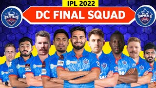 IPL 2022 - Delhi Capitals Final Squad | dc 2022 ipl team