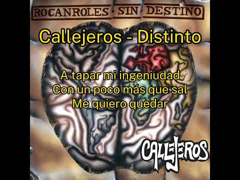 1- DISTINTO (LETRA) CALLEJEROS