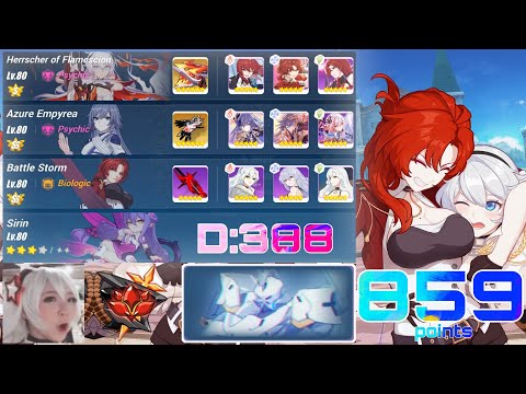 [Honkai Impact 3 SEA] EX Abyss RL (D388) - Heimdall (Fire UP) [859 pts] HF AE BS Sirin 3*