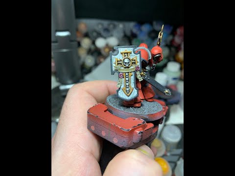 Highlight: Painting Marble effect on a Shield- Presented by Paint It Red Studios