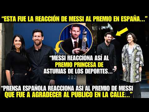 😱¡MIRA CÓMO REACCIONÓ LA PRENSA ESPAÑOLA A LA LLEGADA DE MESSI A ESPAÑA PARA PREMIACIÓN HISTÓRICA!