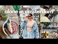 my first solo trip to amsterdam | solo date travel vlog