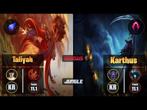 Haru TALIYAH (Jungle) [Phase Rush] VS KARTHUS - Diamond KR Patch 11.1