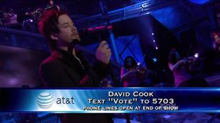 Top 3 Night - David Cook - I Don&#39;t Wanna Miss a Thing