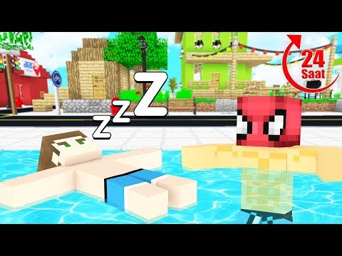FAKİR 24 SAAT HAVUZDA KALDI! 😱 - Minecraft