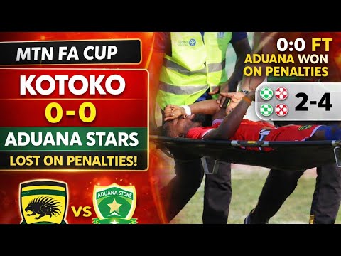 MTN FA Cup R16: Asante Kotoko vs Aduana Stars – Full Highlights | 0-0 FT, Aduana Advance 4-2 on Pens