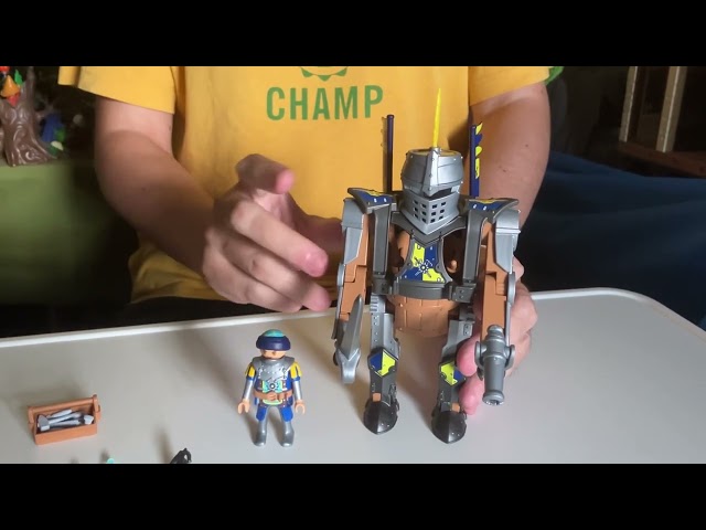 Vídeo relacionado con PLAYMOBIL Novelmore 71300 Novelmore - Combate Robot, el Caballero Gizmo Crafton y su Fuerte Robot de Batalla, Armado con Espada y cañón para el Torneo, Juguetes para niños a Partir de 4 años