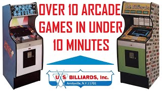Over 10 U.S. Billiards Arcade Games In Under 10 Minutes