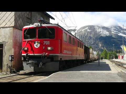 Cab Ride with Freight Train over Albula Pass - Part 4