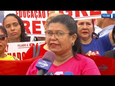 O DIA NEWS  04 03 20  Professores da rede estadual acampados em frente ao PalaÌcio de Karnak