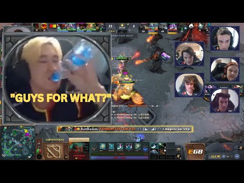 TORONTOTOKYO all-chats "GUYS FOR WHAT" in Russian after stomping Team Spirit 2-23 score 👀