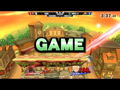 Syndicate 2017 | Purple-H (Cloud) vs Adom (Ganondorf) | Losers Round 6